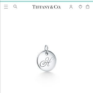 Tiffany & Co “H” disc charm
